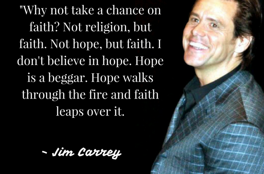 Why not take a chance on faith?