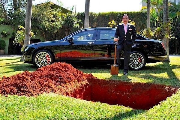  The Man Who Nearly Buried His Bentley For The Most Amazing Reason